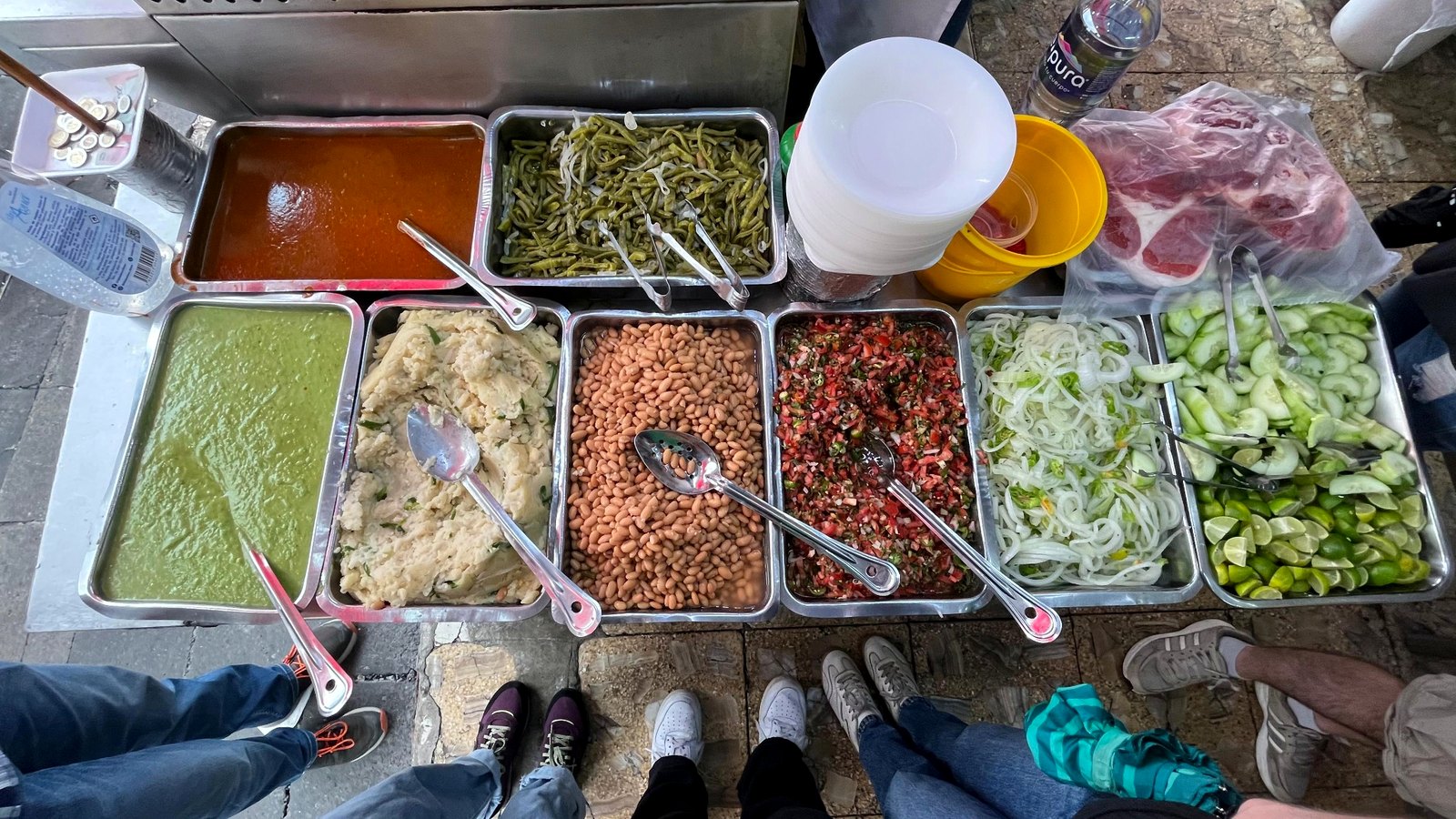 Taco toppings and salsas